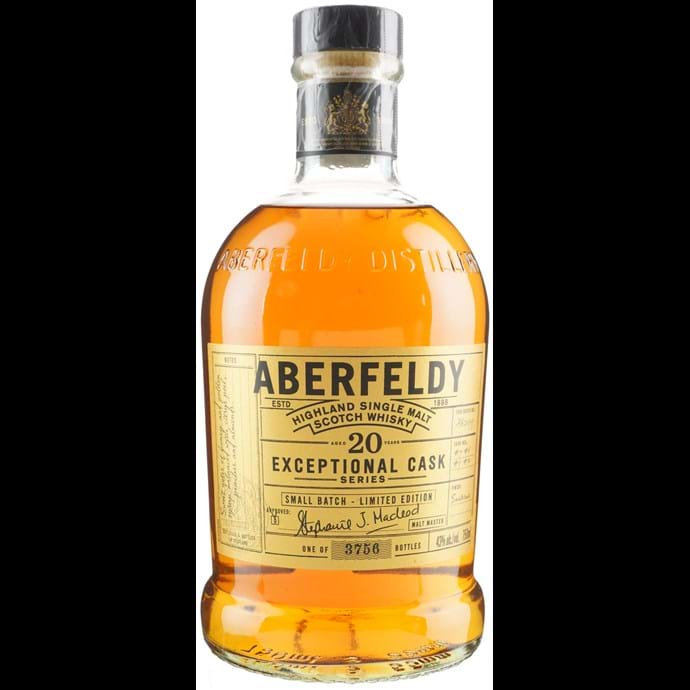 Aberfeldy 20 year Old Sauternes Cask Finish Exceptional Cask Series Scotch Whisky