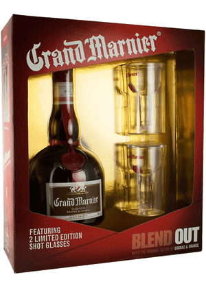 Grand Marnier Cognac W/2 Glass - CaskCartel.com