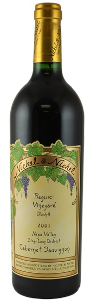 2003 | Nickel & Nickel | Regusci Vineyard Block 4 Cabernet Sauvignon at CaskCartel.com