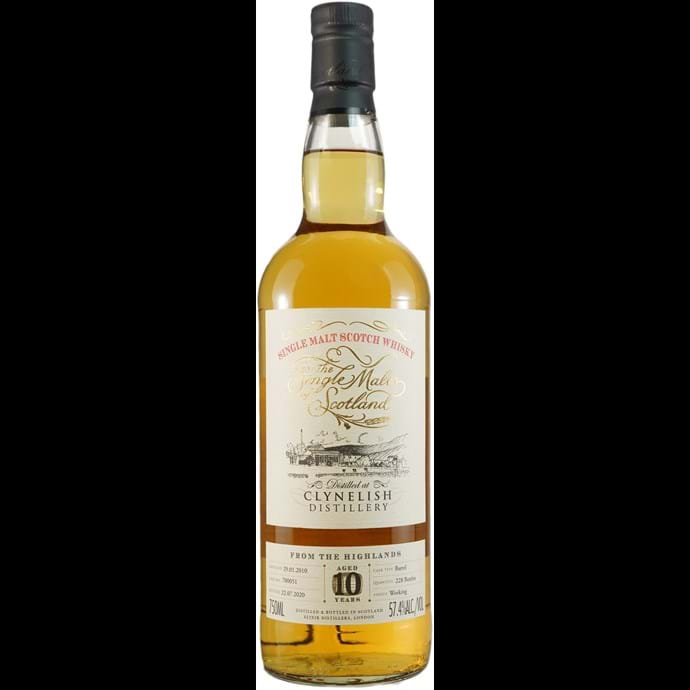 Single Malts of Scotland Clynelish 10 year Old Cask Strength 2010 Scotch Whiskey at CaskCartel.com
