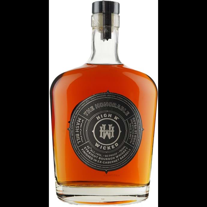 High n' Wicked The Honorable 12 year Old Bourbon Finished in California Cab Barrels Whiskey