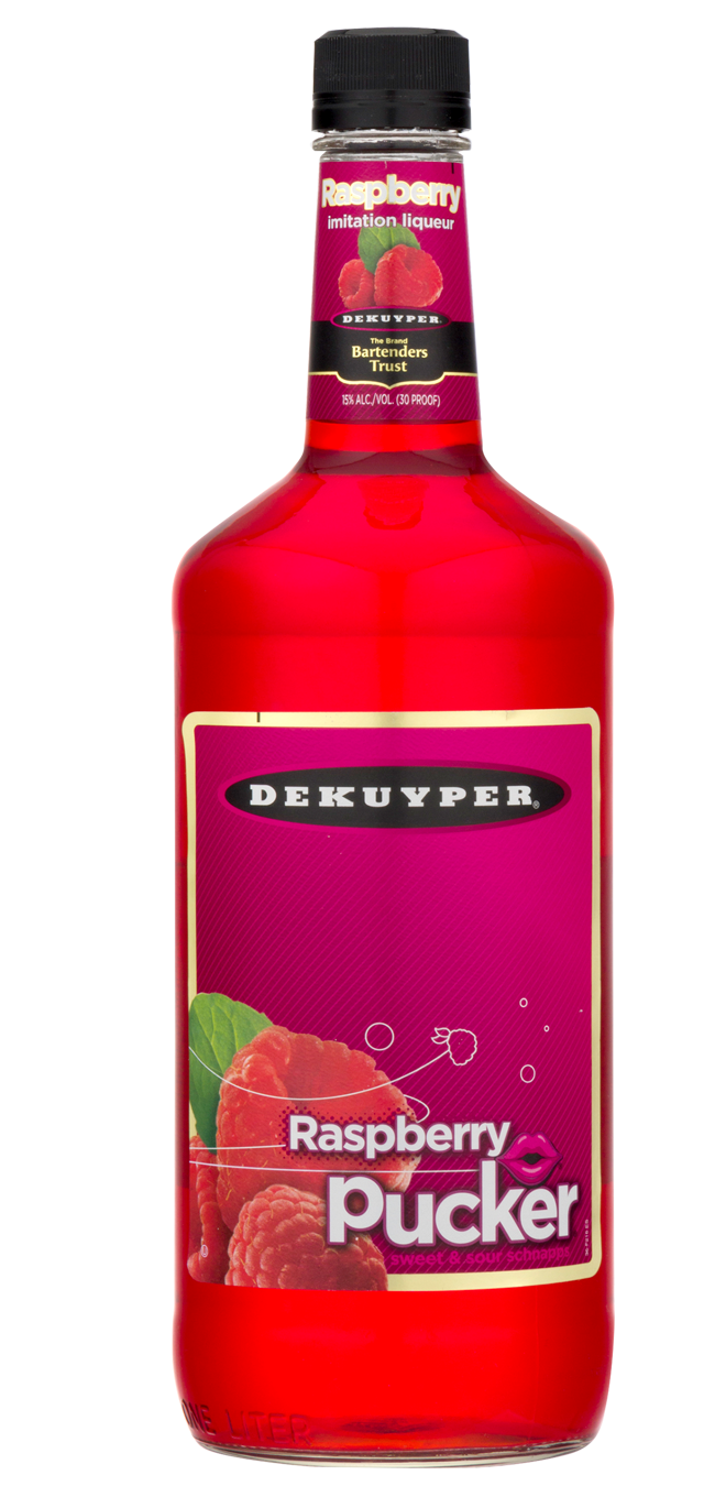Dekuyper Pucker Raspberry Schnapps Liqueur | 1L