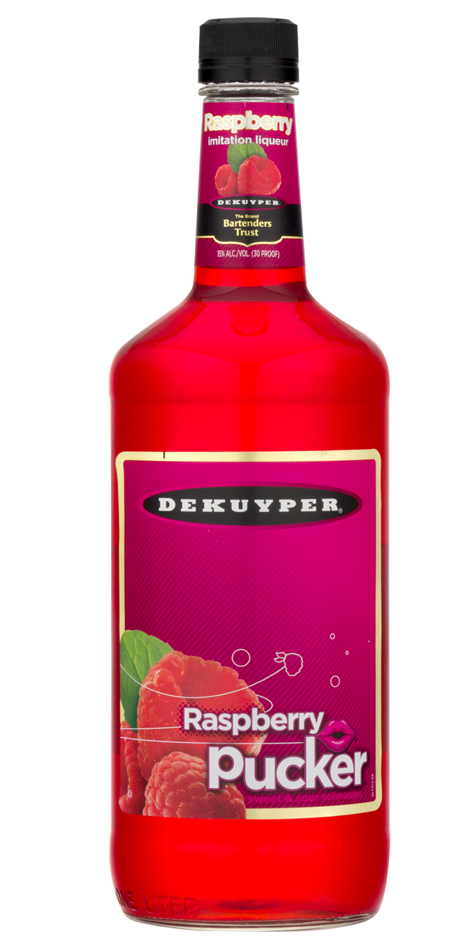 [BUY] Dekuyper Pucker Raspberry Schnapps Liqueur 1L at