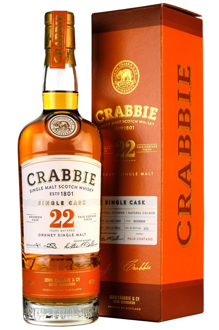 Crabbie Secret Orkney Single Cask 1999 22 Year Old Whisky | 700ML