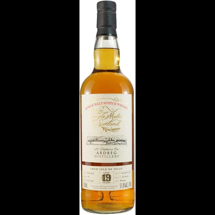 Single Malts of Scotland Ardbeg 19 year Old Cask Strength 2001 Scotch Whiskey at CaskCartel.com