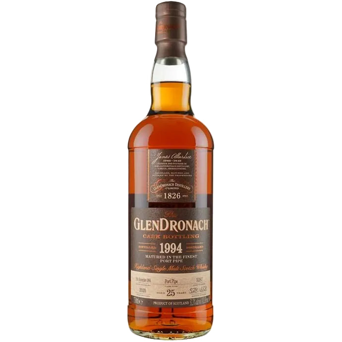 Glendronach 25 year Old Vintage Port Pipe # 5287 1994 Scotch Whisky at CaskCartel.com