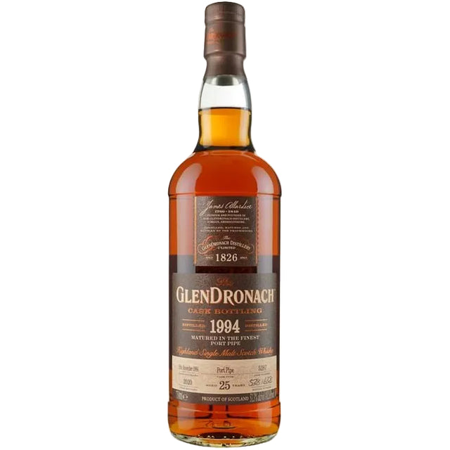 Glendronach 25 year Old Vintage Port Pipe # 5287 1994 Scotch Whisky at CaskCartel.com