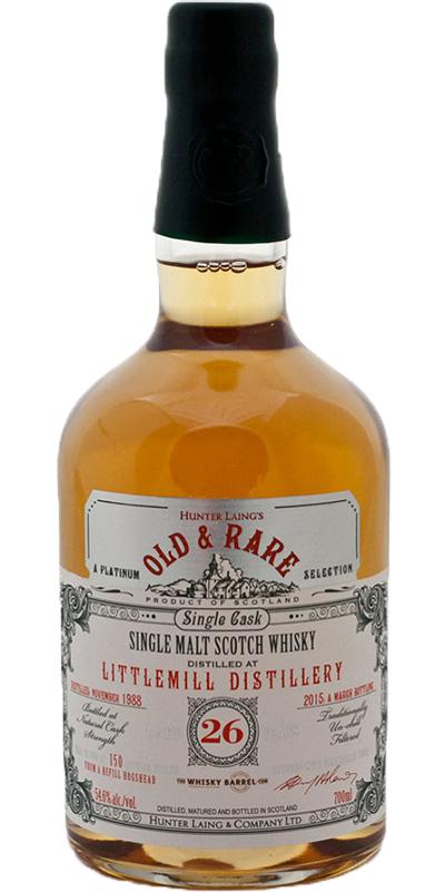 Littlemill Old & Rare Single Cask 1988 26 Year Old Whisky | 700ML