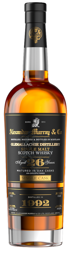 1992 Alexander Murray & Co. Glenallachie 26 Year Old Single Malt Scotch Whisky at CaskCartel.com