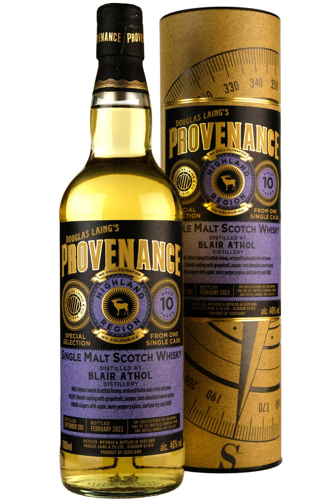 Blair Athol 10 Year Old (D.2011, B.2022) Provenance Scotch Whisky | 700ML