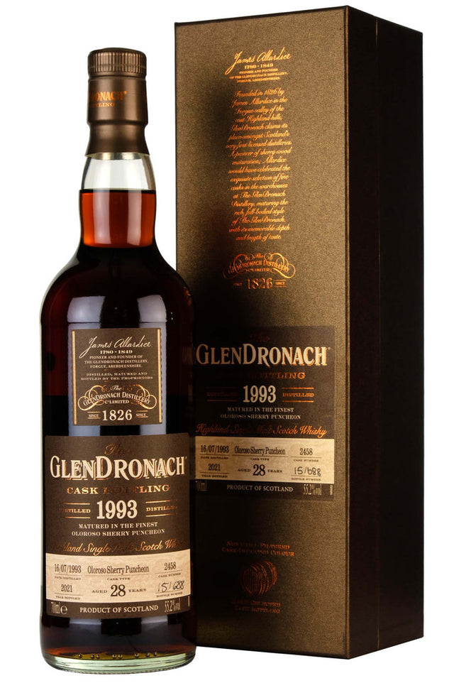 Glendronach 1993-2021 Batch 19 28 Year Old Single Malt Scotch Whisky | 700ML at CaskCartel.com