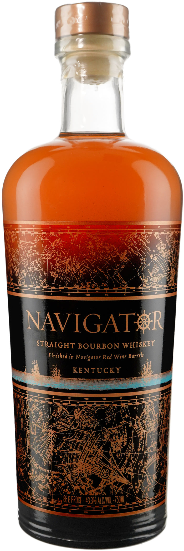 Navigator Straight Bourbon Finished in Navigator Red Wine Barrels Whiskey