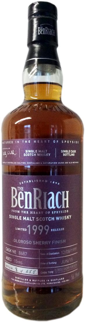 Benriach Single Cask #8687 1999 15 Year Old Whisky | 700ML at CaskCartel.com