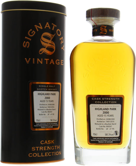 Highland Park 15 Year Old (D.2000, B.2016) Signatory Vintage Scotch Whisky | 700ML at CaskCartel.com