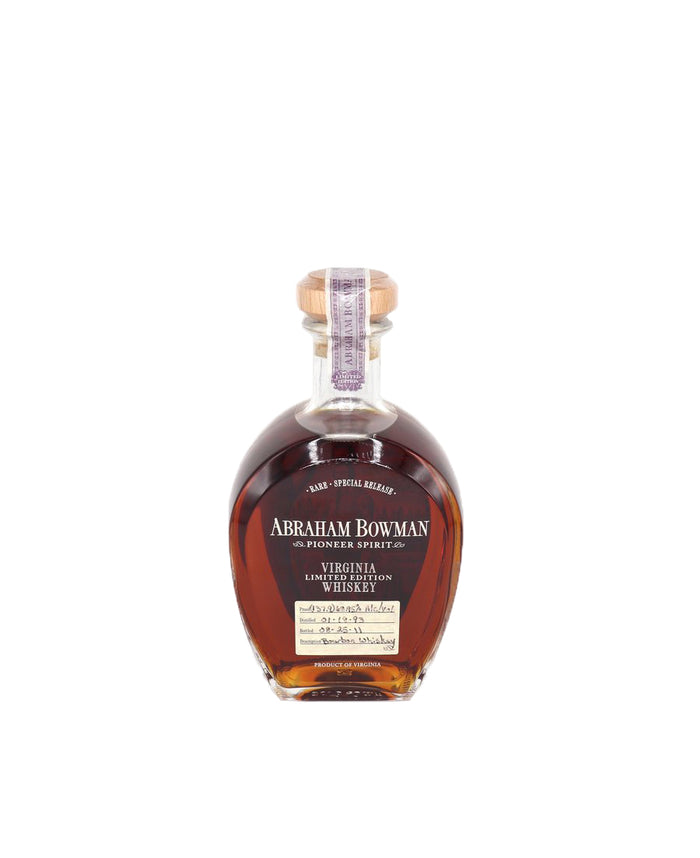 Abraham Bowman Pioneer Spirit Virginia Limited Edition 18 Year Old Bourbon Whiskey