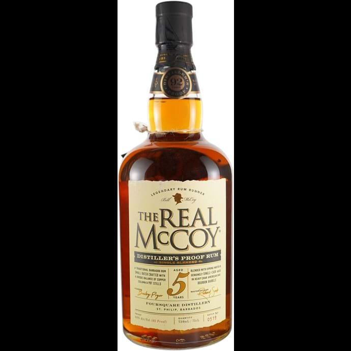 The Real McCoy Distiller's Proof 5 year Old Barbados Rum