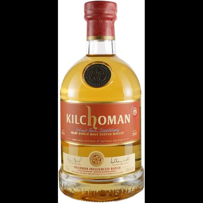 Kilchoman B.I.B. Bourbon Influenced Batch 9 year Old from ex Wheated Bourbon Barrel 2012 Scotch Whiskey