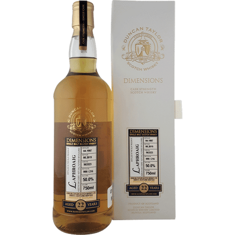Dimensions Laphroaig 22 Year Single Malt Scotch Whisky at CaskCartel.com