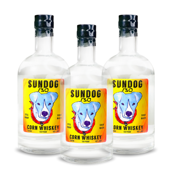 SunDog 130 Corn Whiskey (3) Bottle Bundle