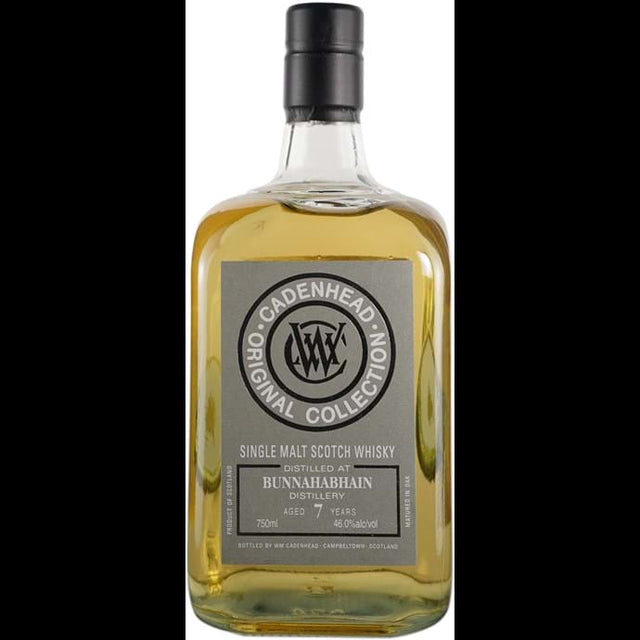 Cadenhead's Bunnahabhain 7 year Old Unchillfiltered Peated Scotch Whisky at CaskCartel.com