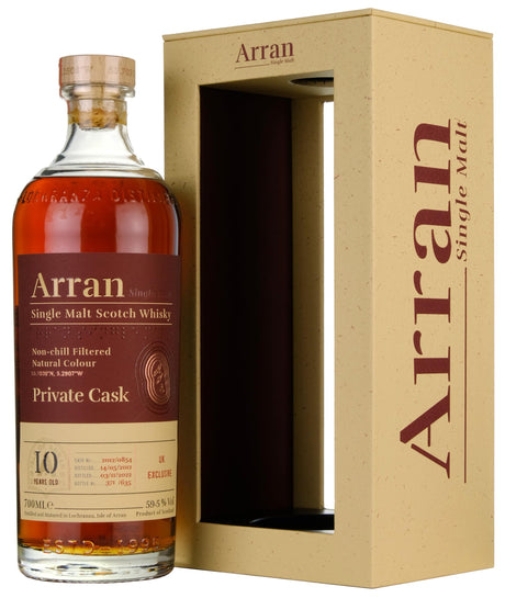 Arran Private Cask Single Cask #0854 (UK Exclusive) 2012 10 Year Old Whisky | 700ML at CaskCartel.com