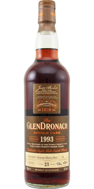Glendronach 1993 Bottled 2016 Taiwan Exclusive 23 Year Old at CaskCartel.com