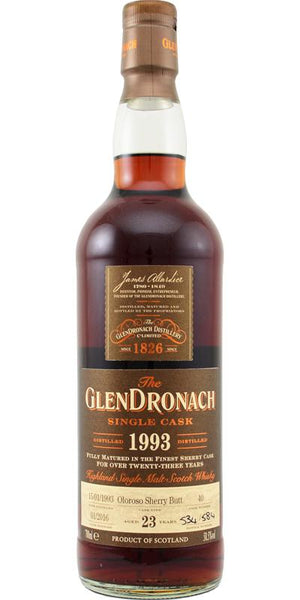 Glendronach 1993 Bottled 2016 Taiwan Exclusive 23 Year Old at CaskCartel.com