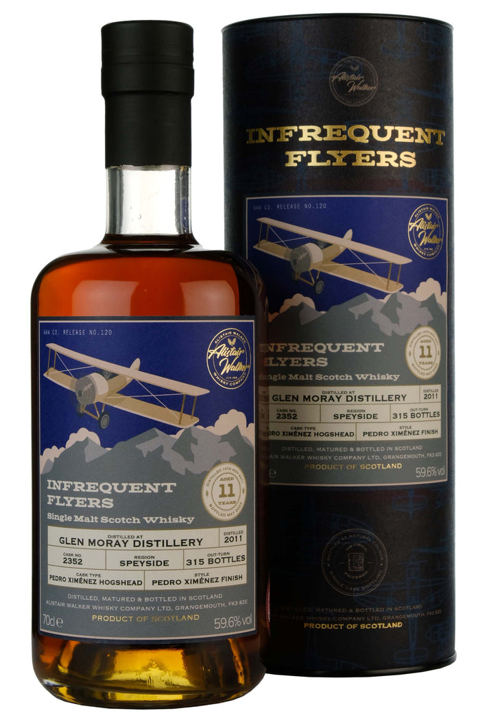 Glen Moray 11 Year Old 2011 (Cask 2352) - Infrequent Flyers (Alistair Walker) Scotch Whisky | 700ML