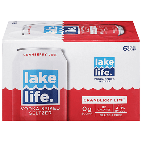 Lake Life Cranberry Lime Vodka Spiked Seltzer Cocktail | 6x236ML at CaskCartel.com