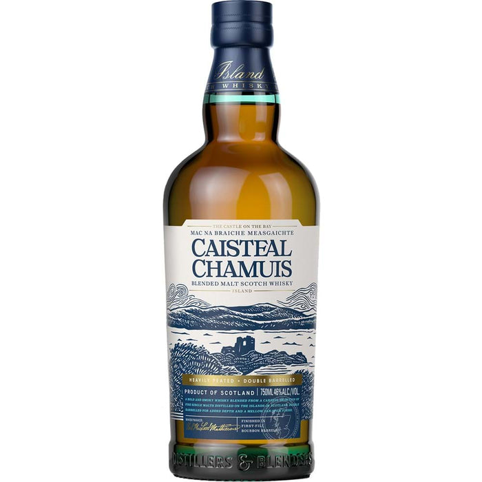 Caisteal Chamuis Heavily Peated Bourbon Barrel Finished Blended Malt Scotch Whisky