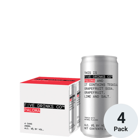 Five Drinks Paloma Ready To Drink Cocktail at CaskCartel.com