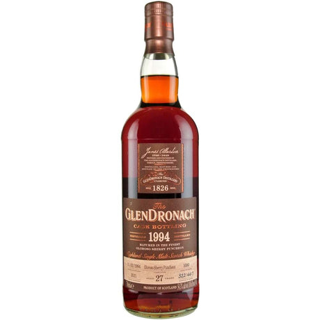 Glendronach 27 Year Old Vintage Oloroso Puncheon # 5080 1994 Scotch Whisky at CaskCartel.com