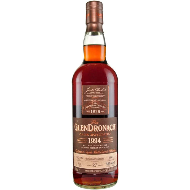 Glendronach 27 Year Old Vintage Oloroso Puncheon # 5080 1994 Scotch Whisky at CaskCartel.com