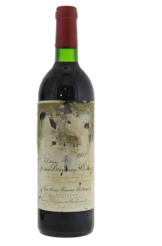 1987 | Chateau Mouton Baronne Philippe | Chateau Mouton Baron Philippe at CaskCartel.com