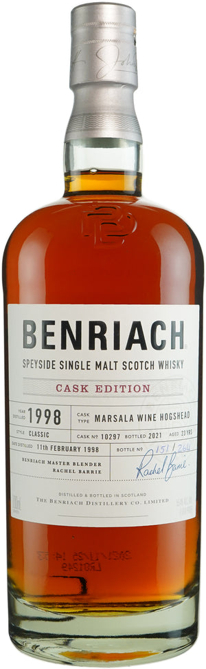 BenRiach Cask Edition 23 Year Old Marsala Hogshead # 10297 1998 Scotch Whisky | 700ML at CaskCartel.com