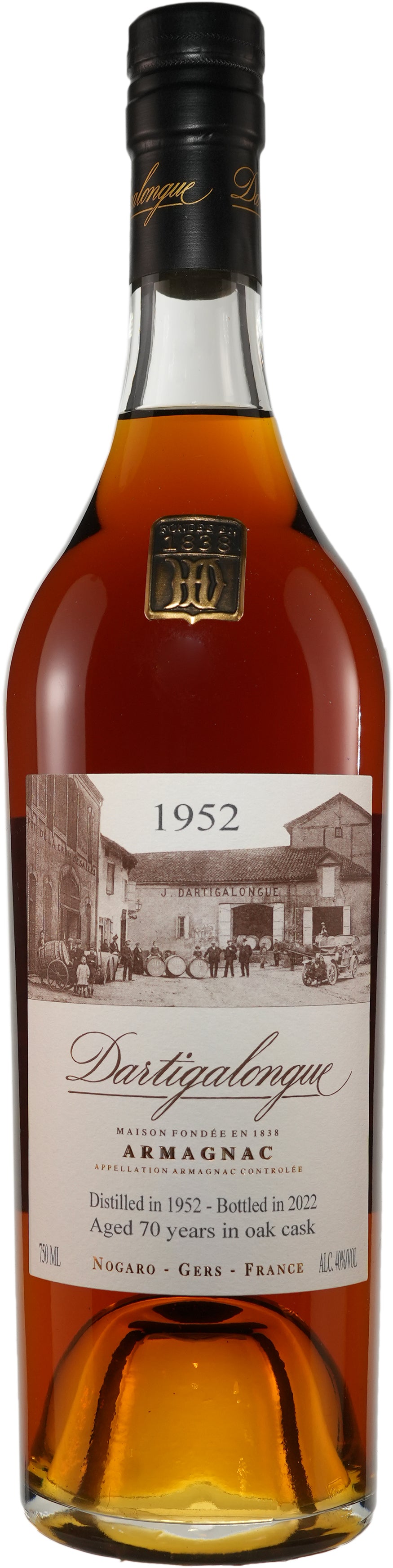 Dartigalongue 70 Year Old Vintage 1952 Armagnac at CaskCartel.com
