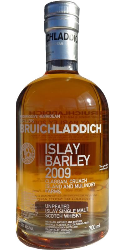 Bruichladdich Islay Barley 5th Release Claggan, Cruach Island & Mulindry Farms 2009 Whisky | 700ML