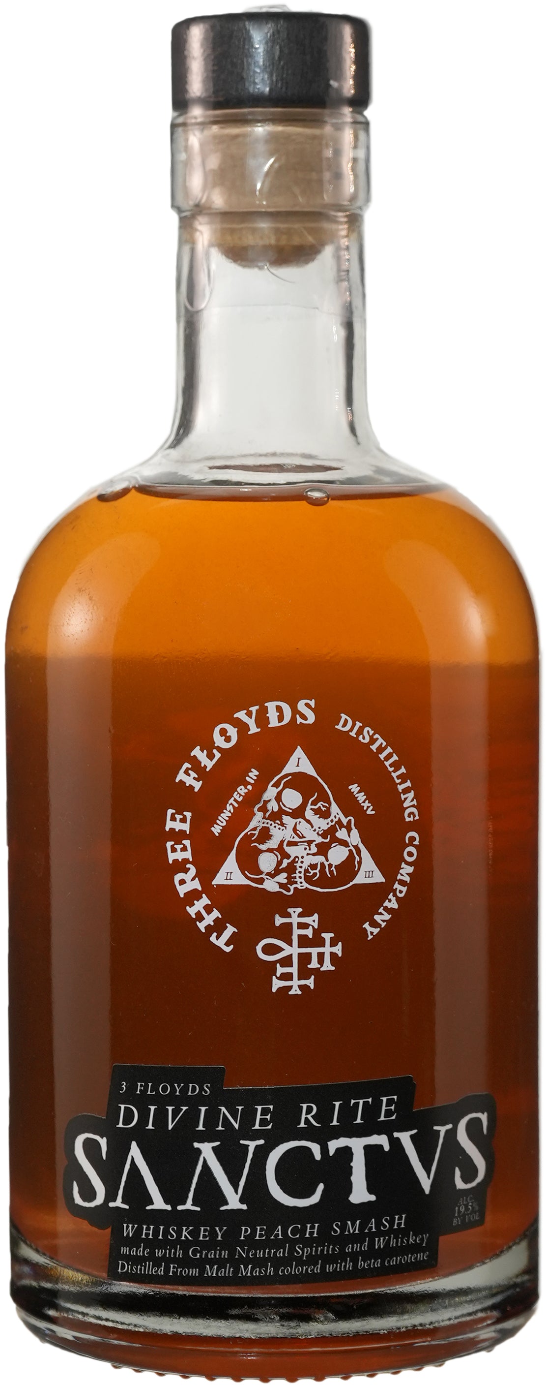 Three Floyds Distilling Sanctvs Whiskey Peach Smash Cocktail | 375ML at CaskCartel.com