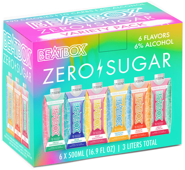 BeatBox Beverages Zero Sugar Variety Cocktail | 6x500ML at CaskCartel.com