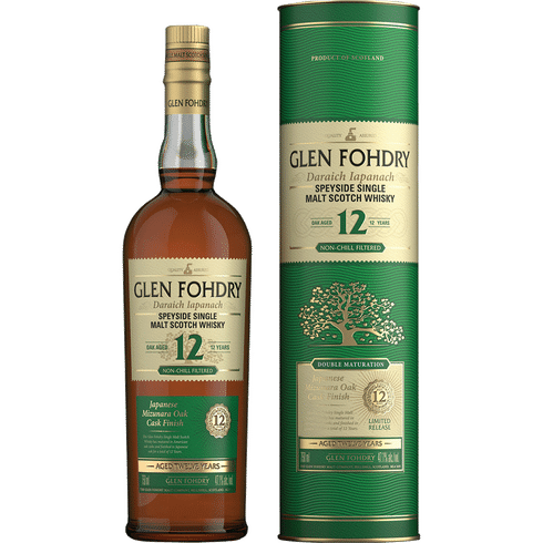 Glen Fohdry 12 Year Mizunara Oak Cask Speyside Single Malt Scotch Whisky