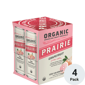 Prairie Organic Sparkling Grapefruit Craft Cocktail 4 Pack | 355ML at CaskCartel.com