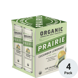 Prairie Organic Sprakling Cucumber Lemonade Craft Cocktails Cocktail 4 Pack | 355ML at CaskCartel.com