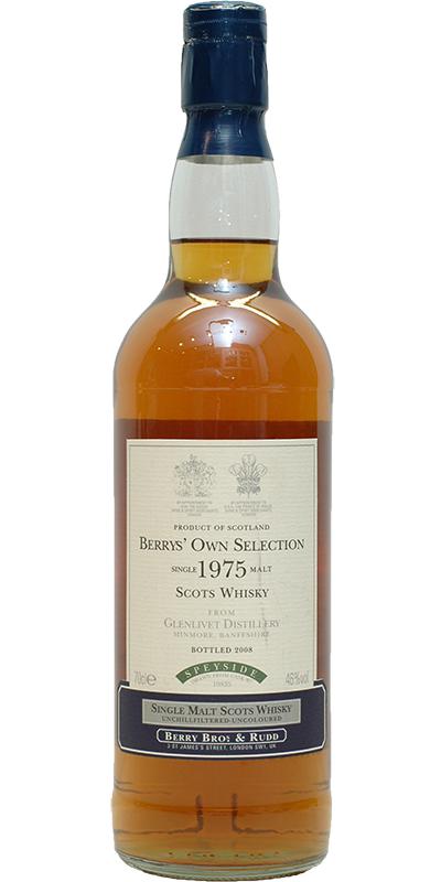 Glenlivet 1975 (Bottled 2008) Berrys' Own Selection Scotch Whisky | 700ML at CaskCartel.com