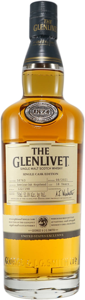 The Glenlivet 18 Year Old American Oak Hogshead # 58763 (2022) Scotch Whisky at CaskCartel.com