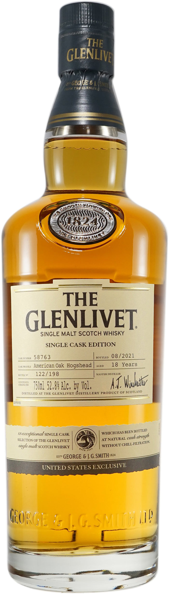 The Glenlivet 18 Year Old American Oak Hogshead # 58763 (2022) Scotch Whisky