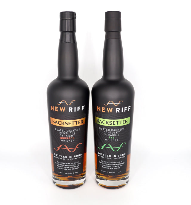 New Riff BACKSETTER Peated RYe and Bourbon 2 Bottle Set Whiskey at CaskCartel.com