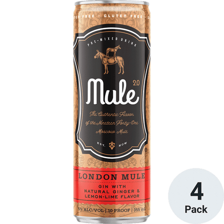 Mule 2.0 London Mule Cocktail 4 Pack | 12OZ at CaskCartel.com