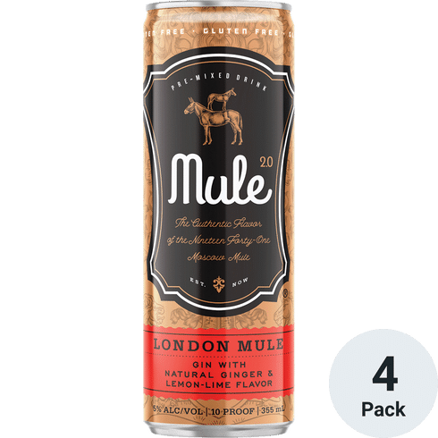Mule 2.0 London Mule Cocktail 4 Pack | 12OZ at CaskCartel.com