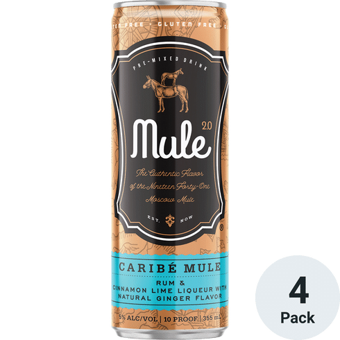 Mule 2.0 Caribe Mule Cocktail 4 Pack | 12OZ at CaskCartel.com