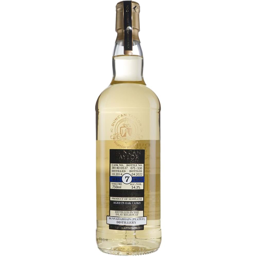 Duncan Taylor Bunnahabhain Heavily Peated 7 Year old Cask Strength 2014 Scotch Whisky at CaskCartel.com